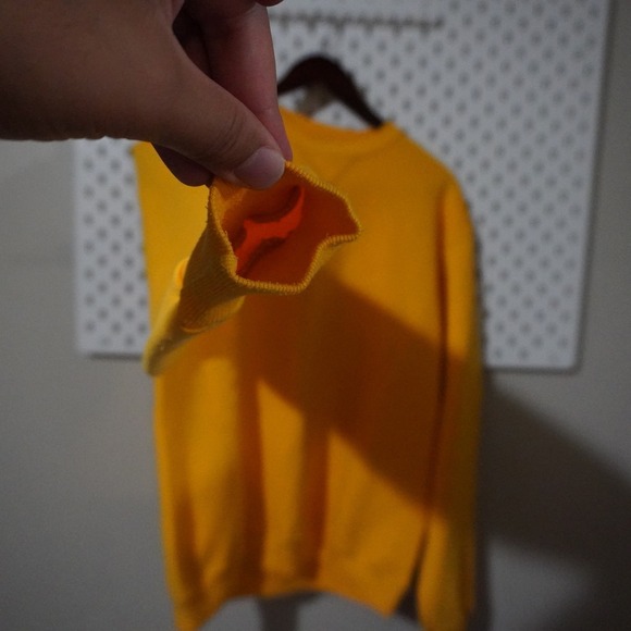 Vintage Russell Sportswear‎ Sweatshirt Gold Yellow Pullover Crewneck Made in USA - Picture 3 of 9